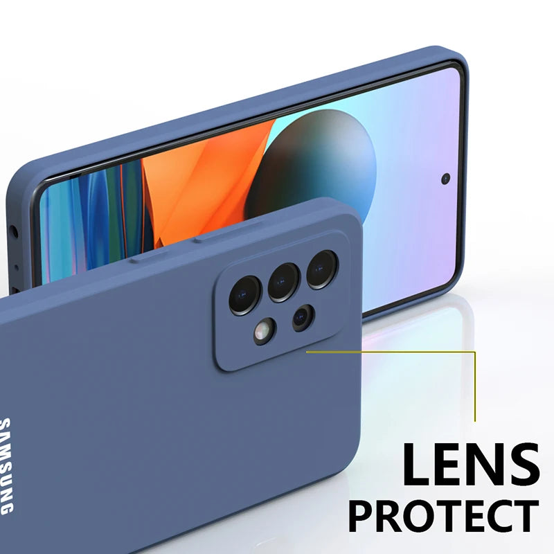 S-Super M-Marios B-Bros Cute Liquid Left Rope For Samsung A53 A52 A55 A32 A51 A71 A21S A13 A73 A55 A72 A23 A35 A05 5G Cover