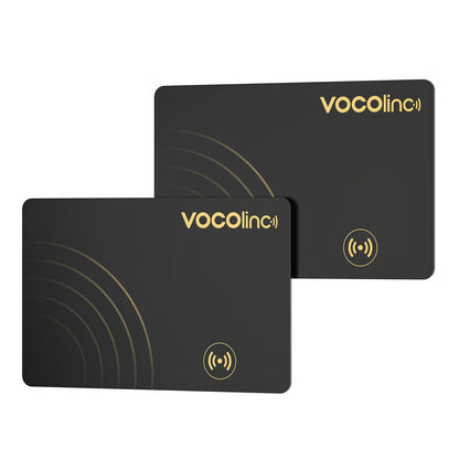2Pcs VOCOlinc Wallet Tracker Card, GPS Locator Smart Tag, Find My (IOS Only), Key Finder Bluetooth Tracker, No Charging Required