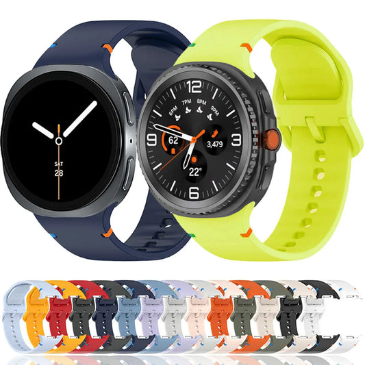 Silicone Strap for Samsung Galaxy Watch 8/8 Classic Official Bracelet Wristband Correa for Galaxy Watch 8 44mm 40mm Accessories
