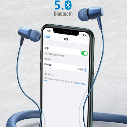 Wireless Earphone Bluetooth 5.0 Magnetic Neckband Headphone IPX5 Waterproof Sport Headset with Noise Cancelling Mic For Samsung
