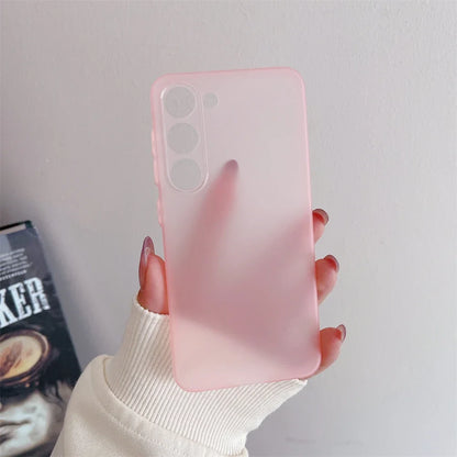 Ultra Thin Matte Armor Translucent Case For Samsung S25 S24 S23 FE S22 S21 Plus Ultra A32 A52 A53 A33 A54 Note20Ultra TPU Funda