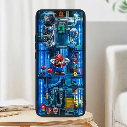 Cartoon Game Super M-Marios For Xiaomi Mi 13T 13 12T 12 11T 11i 11 A3 10T 10 9 Pro Lite Ultra 5G Black TPU Phone Case