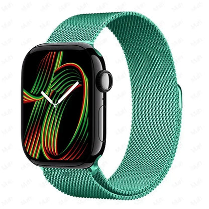 Milanese Strap For Apple Watch Ultra 2 49 46mm 42mm 44mm 40mm 45mm 41mm 38mm Bracelet For iWatch Series 10 9 3 6 5 SE 7 8 Strap