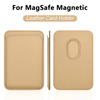 Luxury For Magsafe Magnetic Leather Wallet Case For iPhone 13 17 16 14 Pro Max 15Pro S25 Card Holder Phone Bag Cover Accessories