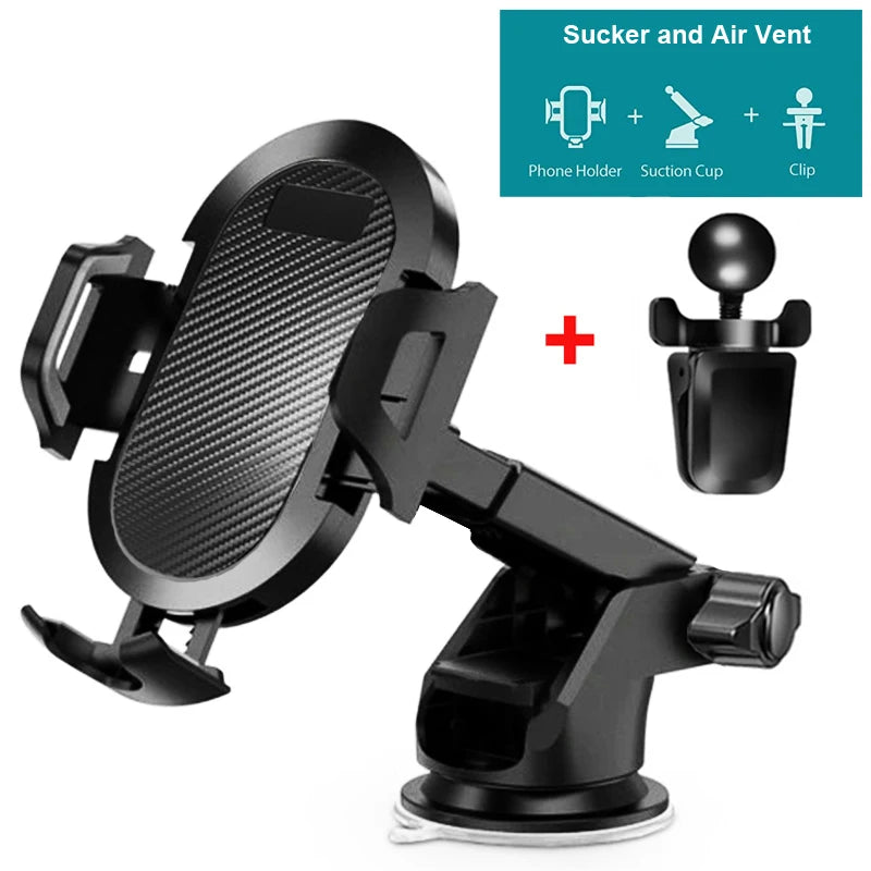 Car Phone Mount Long Arm Suction Cup Sucker Car Phone Holder Stand Mobile Cell Support For iPhone Xiaomi Redmi Samsung Huawei