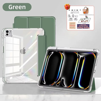 For ipad a16 case 11th 10th Gen Case For iPad Pro Air 13 11 M3 M2 M4  12.9 " 9 8 7 6 5 4 Mini 7 6 Smart case with pen Holder