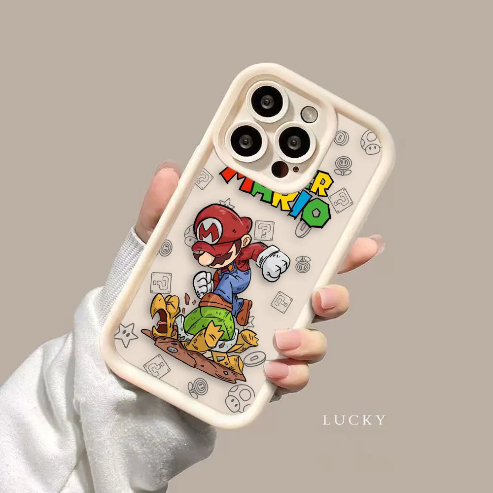 Super M-Mario Bros Game Phone Case For Realme C20 C21Y C30 C31 C33 C35 C53 C55 12 11 8 8I 7I 5 GT 3 NARZO 50 5G Case Funda Shell