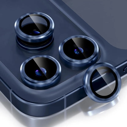 Bling Glitter Diamond Metal Frame Camera Protector For IPhone 18 Pro Max 17 Pro 17 Alloy Lens Tempered Glass Film Ring Cover Cap