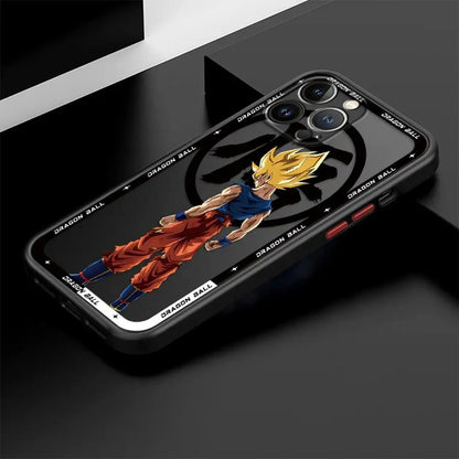 Soft Edge Case for iPhone 13 Mini 11 11 Plus 16 12 15 Pro MAX 14 XS 8 7 SE XR 16 Plus 12Pro 14Pro Hot Blooded Anime Goku