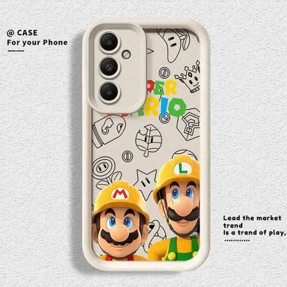 Super M-Marios Bros Phone Case for Galaxy A12 A13 A14 4G 5G A13 A22 A16 5G A23 4G 5G A24 4G A32 4G 5G A33 5G A34 5G Matte