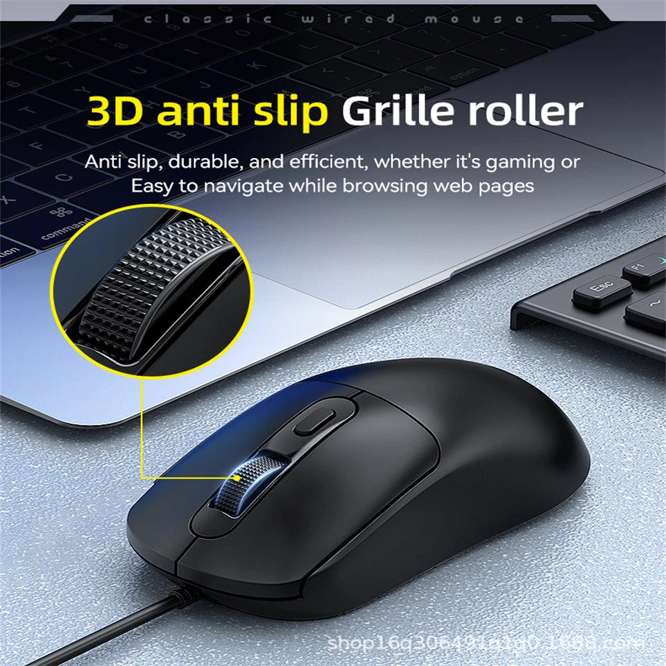 G580 USB Wired Mouse Ergonomic Office/Gaming Mouse With Anti Slip Stickers For PC Laptops Anti-Slip Mouse Send A Gift 2026 New