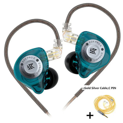 KZ EDX PRO X Dynamic Drive Earphone HIFI Bass Music Earbud Sport Noise Cancelling Headset KZ EDXPROX ZSTX ZSN PRO ZAS EDA ZVX