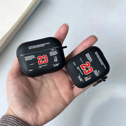 Hot Off Stylish Black Airpods Case Clear Case For Airpods 4 2 3 Pro 2 Generation Airpod Pro Cover Gift For Boyfriend Earphone