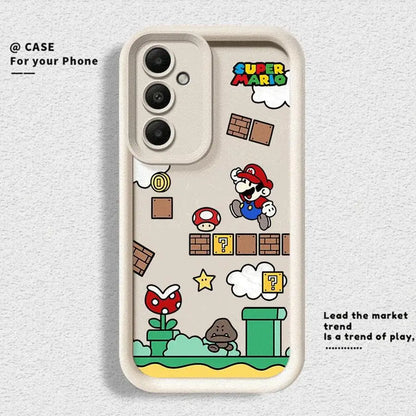 Super M-Marios Bros Phone Case for Galaxy A12 A13 A14 4G 5G A13 A22 A16 5G A23 4G 5G A24 4G A32 4G 5G A33 5G A34 5G Matte