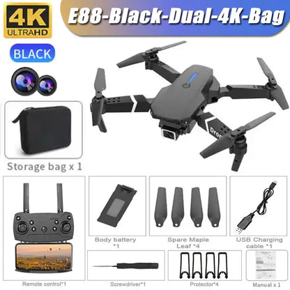 E99 Pro Drone Quadcopter Remote Control Handle Four Axis Aircraft HD 6K Photography UAV Altitude Fixation Helicopter Toys
