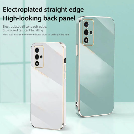 Luxury Plating Case For Samsung Galaxy A55 A35 A25 A15 A52S A54 5G Bumper Shockproof Cover For S24 S23 S22 S21 Ultra Accessories