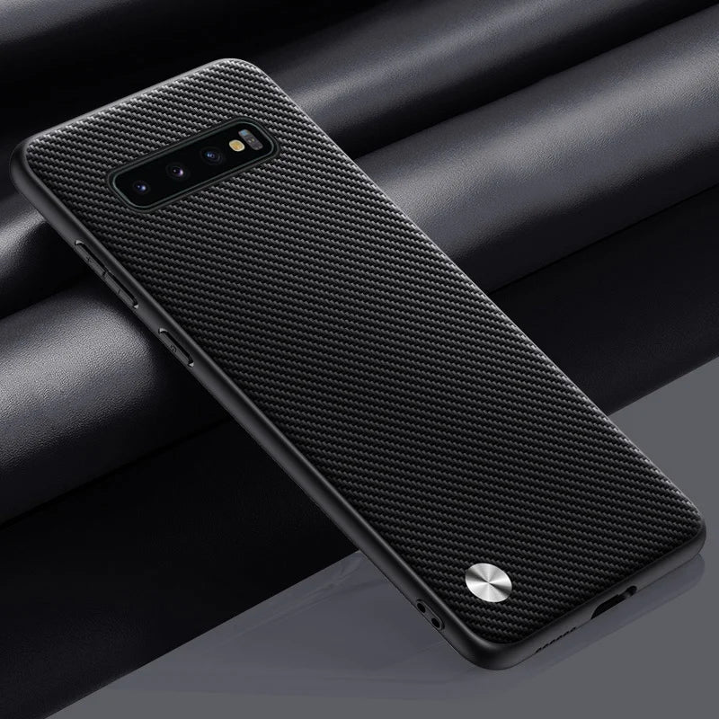 For Samsung S10 5G Phone Case Coque Luxury PU Leather Case For Samsung Galaxy S10 Plus S10Plus Matte Silicone Protection Cover