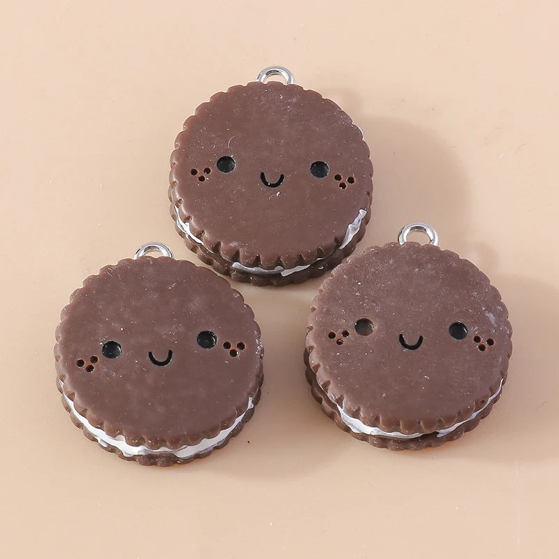 15Pcs Mix Resin Chocolate Charm Dessert Food Charms for Necklace Bracelet Earring Keychain Diy Jewelry Making Accessories