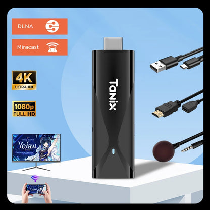 TANIX TX8 TV stick Android 10 TV Stick Allwinner H313 2GB 16GB 2.4G WIFI 4K MINI TV Dongle Smart TV Box