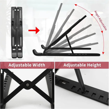 1PC Foldable Laptop Stand Adjustable Portable Notebook Holder Support Base For Macbook Air Pro Cooling Bracket Accessories