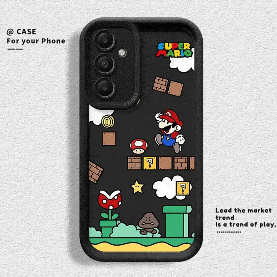 Super M-Marios Bros Phone Case for Galaxy A12 A13 A14 4G 5G A13 A22 A16 5G A23 4G 5G A24 4G A32 4G 5G A33 5G A34 5G Matte