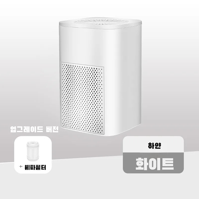 Air Purifier Smoke Odor Negative Ion Generator Household HEPA Air Purifier Efficient Purifying Air Formaldehyde for Car and Room