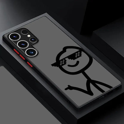 Cartoon Matchman Case for Samsung Galaxy S24 Ultra S23 Plus S25 S22 S21 FE S20 Note 20 S9 S10 Fashion Funda Silicone Phone Cover