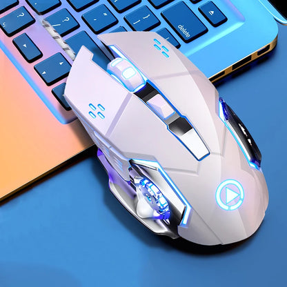 USB Wired Gaming Mouse 6 Button Backlit Ergonomic Mice DPI  Adjustable Optical Mice for PC Gamer Computer Desktop