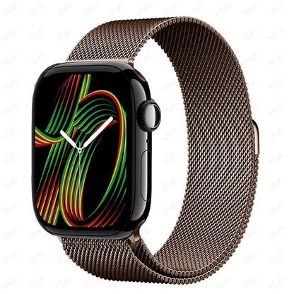 Milanese Strap For Apple Watch Ultra 2 49 46mm 42mm 44mm 40mm 45mm 41mm 38mm Bracelet For iWatch Series 10 9 3 6 5 SE 7 8 Strap