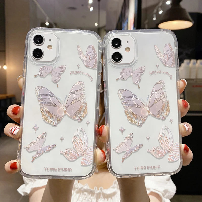 Floral Case For Samsung S23 Ultra S22 S21 S20 FE A54 5G A53 A52 A13 A12 A14 A51 A34 A33 A32 A23 A22 A71 A72 A73 TPU Funda Covers