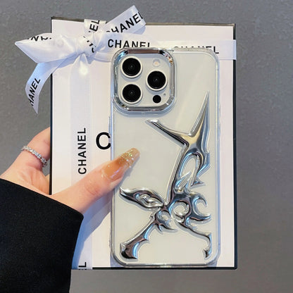 New personality 3D Moon pattern phone Case for iPhone 16 14 13 15 Pro Max Fashion Hollow Slim Shockproof Protective soft Cover