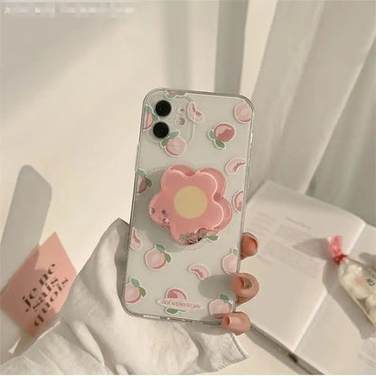 Smile Phone Case For Samsung Galalxy S25 S23 S24 S20 S21 S22 S10 Plus Ultra S21 S24 FE S24+ cover Casing With Bracket Holder
