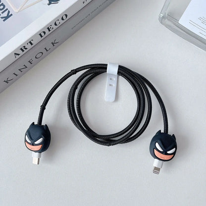 New Cartoon Charger Cable Protector for IPhone 15 14 13 12 18W 20W Charger Protection Cover Stitch Data Line Winder Protective