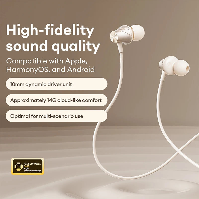 Lenovo Wired Earphone 3.5mm TypeC Semi-in-Earphones For Xiaomi Samsung Huawei Mobile Phones Tablets Desktops Laptops Headphones
