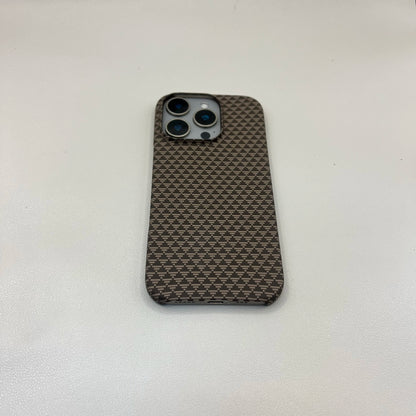 Luxury Ultra Thin Hard PC Carbon Fiber Pattern Matte Case For iPhone 15 14 Pro Max 16 Pro Plus 13 12 MagSafe Shockproof Cover