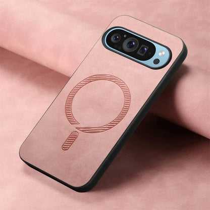 For Google Pixel 9 Pro XL Case Pixel9 Pro 9A Luxury Leather for Magsafe Magnetic Wireless Charging Cover for Pixel 7 8 Pro 7A 8A