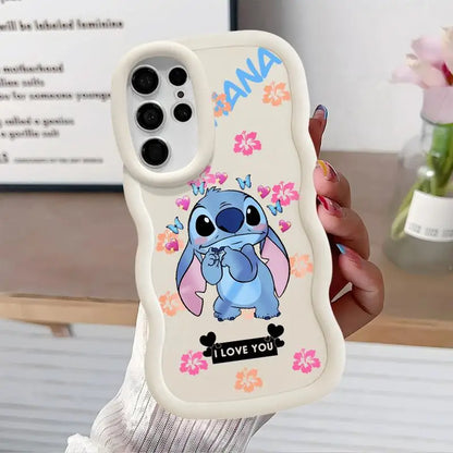 Disney Stitch Cute Case for Samsung Galaxy S24 S22 Ultra S23 S21 S20 FE A23 4G A32 A33 A53 A25 A24 A54 A73 A55 5G Soft Cover