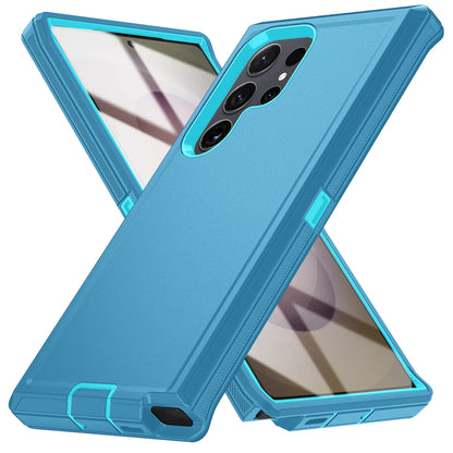 Military Armor Shockproof Phone Cases For Samsung S25 Ultra S24 Plus S23 FE S22 S21 S20 S24 Ultra Hard PC+TPU Bracket Back Cover