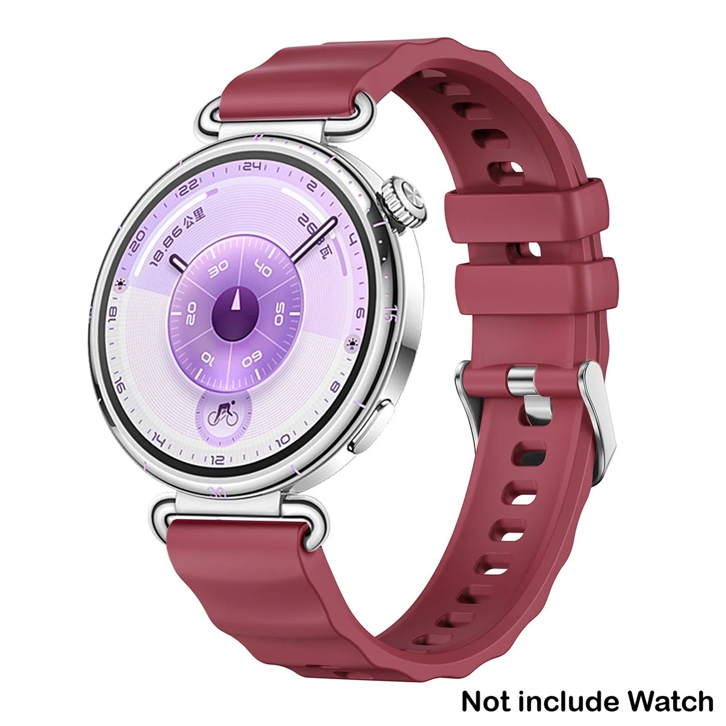 18mm Silicone Band for Huawei Watch GT6 41mm Sport Strap Metal Buckle Correa for Huawei Band GT6 Smartwatch Replacement Bracelet