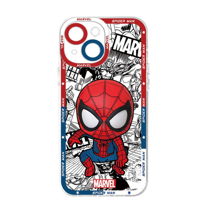Marvel Spider Man Venom Phone Case for Apple iPhone 13 Pro Max 7 6s SE X XS 15 Plus 8 12 Mini XR 14 Pro 11 Silicone Cover Clear