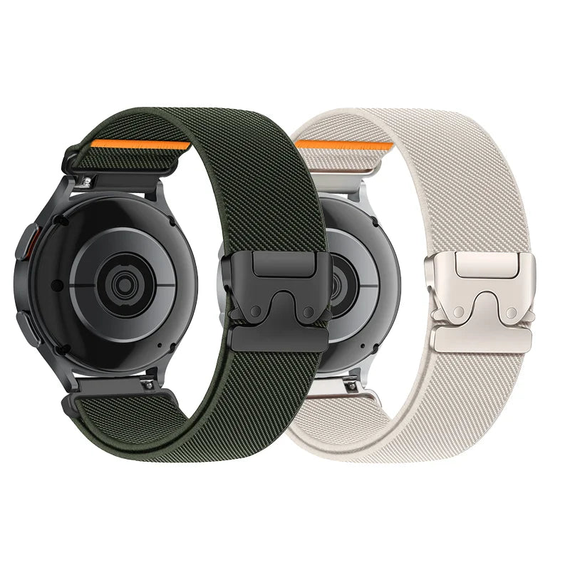 1/2PCS 20mm 22mm Parachute Straps for Samsung Galaxy Watch 7 6 5 4 40mm 44mm 6Classic 47mm Nylon Band for Huawei Watch GT5 Pro 4