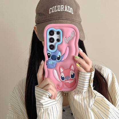 Stitch Soft Case For Samsung Galaxy A03S A04E A16 A15 A14 A53 A25 A32 A34 A35 A52 A55 S20 S21 S22 S23 S25 Ultra Plus A26 A36 A56