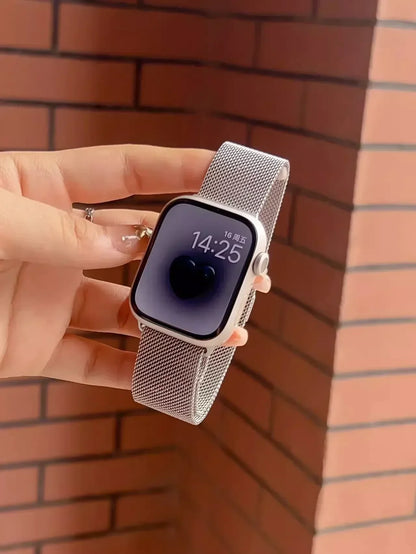 Milanese Strap For Apple Watch Ultra 2 49 46mm 42mm 44mm 40mm 45mm 41mm 38mm Bracelet For iWatch Series 10 9 3 6 5 SE 7 8 Strap