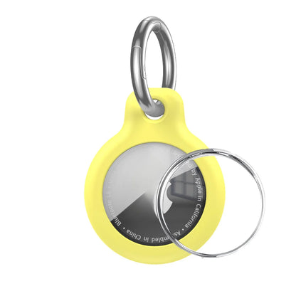 Waterproof AirTag Keychain Holder tag Lock Case Wire Cable,  Anti-Lost Protective Case with Keyring for Luggage, Key, Backpack