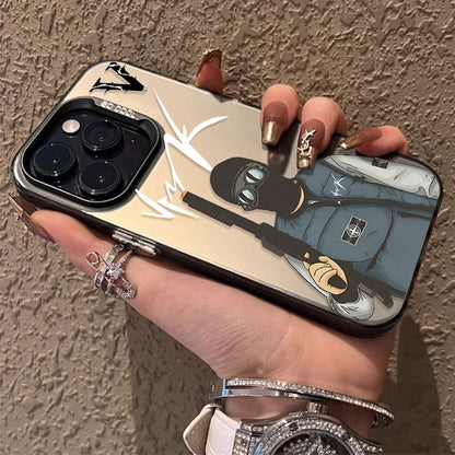 Senior V-VrunkS Matte Hard Case for iPhone 15 16 13 14 12 11 Pro Max XS X XR 8 7 Plus SE 2020 Shockproof Plating Bumper Cover