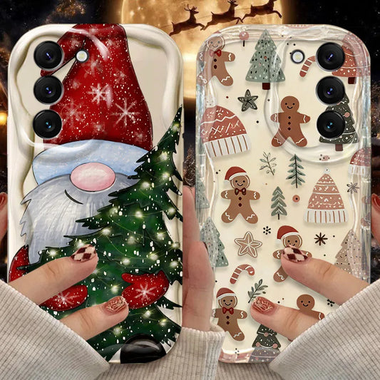 Santa Claus Case for Samsung Galaxy S25 S24 S23 S22 S21 Ultra Plus S20 FE A73 A72 A71 A56 A55 A54 5G A52 A52S A51 4G Back Cover