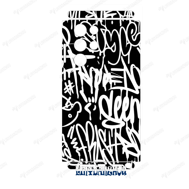 Colorful Decal Skin for Samsung Galaxy S24 S23 S25 Ultra A54 A52 A52S 5G Back Screen Protector Cover  Wrap Sticker