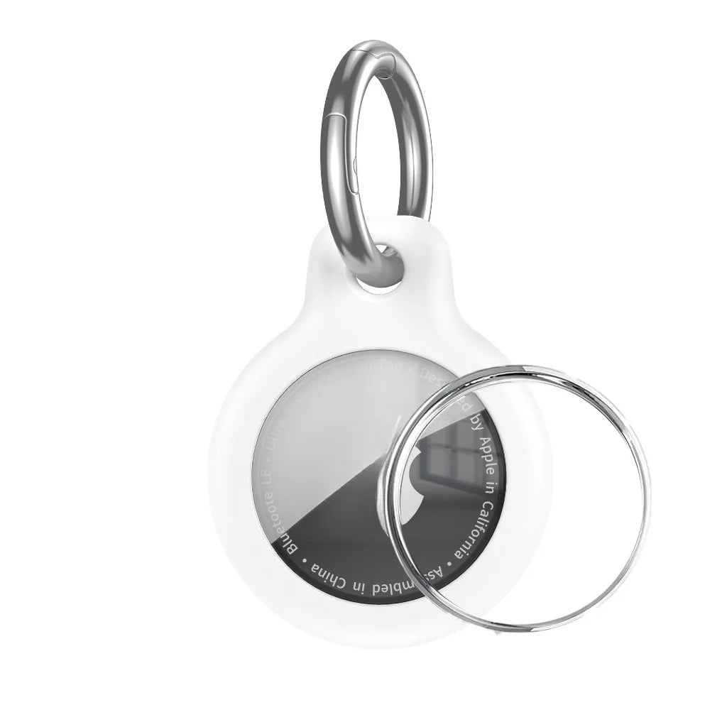 Waterproof AirTag Keychain Holder tag Lock Case Wire Cable,  Anti-Lost Protective Case with Keyring for Luggage, Key, Backpack