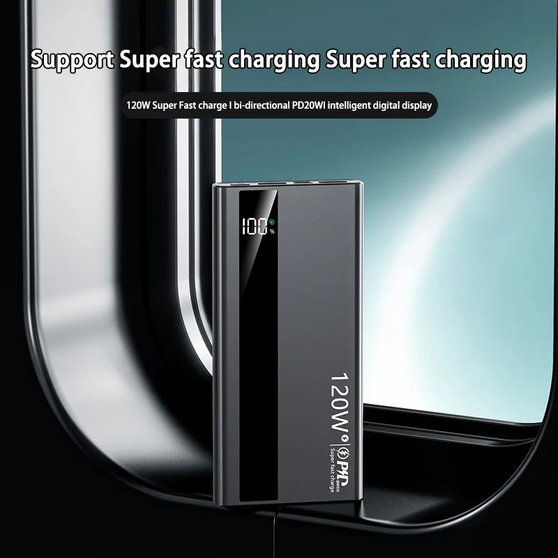 Xiaomi 120W 200000mAh High Capacity Power Bank Super Fast Charging Power Bank Portable Battery Charger For iPhone Samsung Huawei