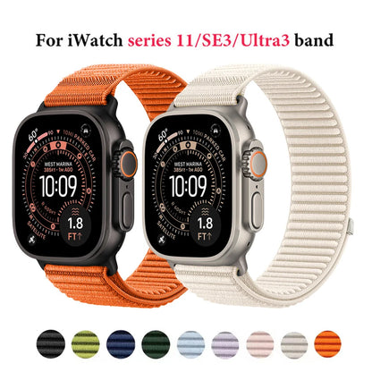 Sport loop for Apple watch band series 11/10/9/8/7/6/SE/Ultra2 3 49mm 46mm 45mm 44/42/41/40mm Belt Bracelet Correa iWatch Strap